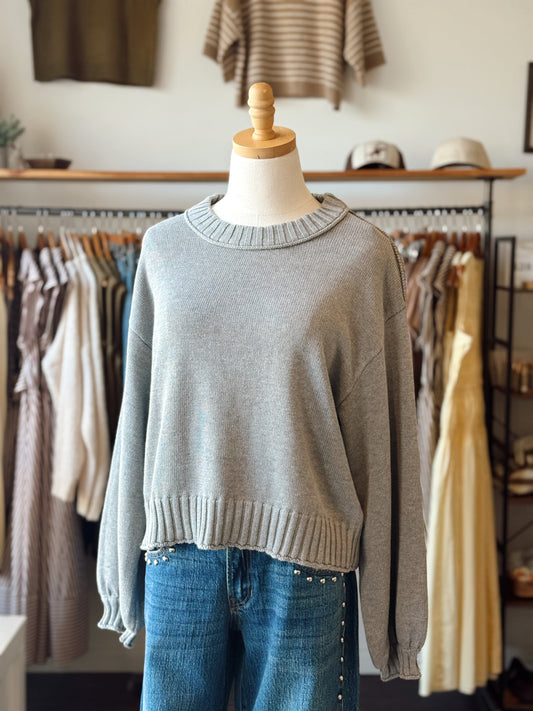 Out Seam Long Sleeve Sweater