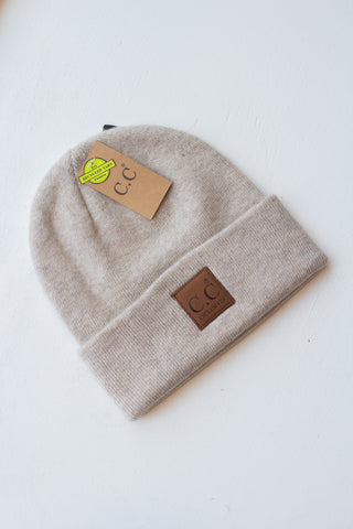 Unisex Soft Ribbed Beanie