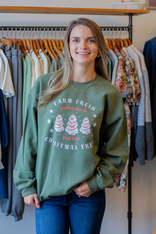 Farm Fresh Christmas Trees Sweatshirt