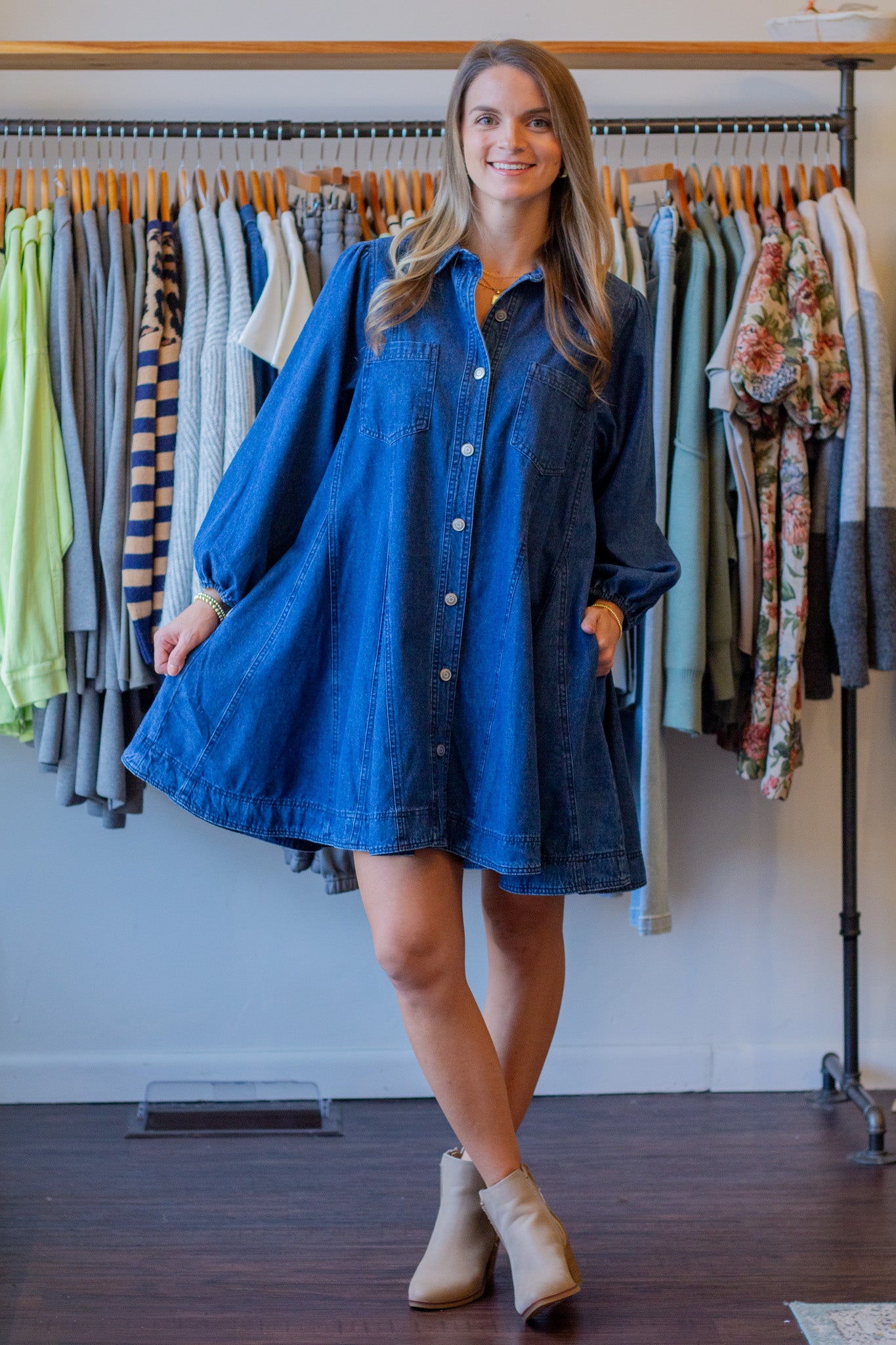 Denim Mini Dress