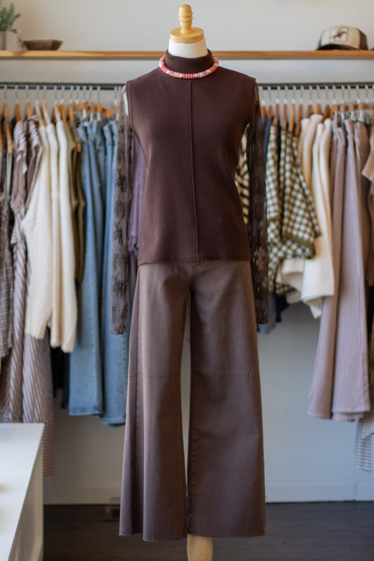 Slim Wide Leg Jeans