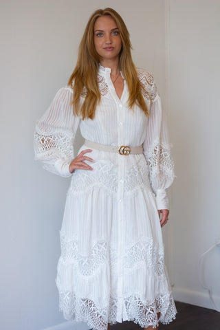 Lacey Button Down Maxi Dress