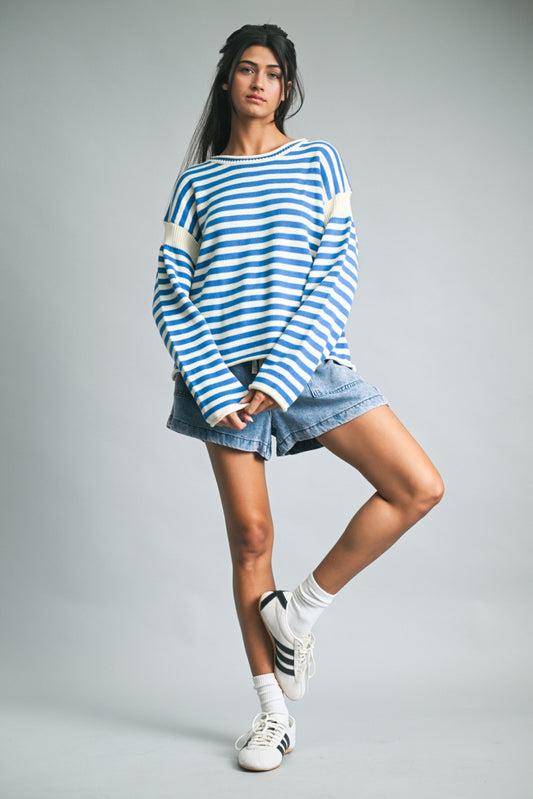 Striped Knit Sweater