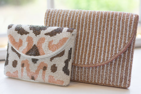 Striped Clutch