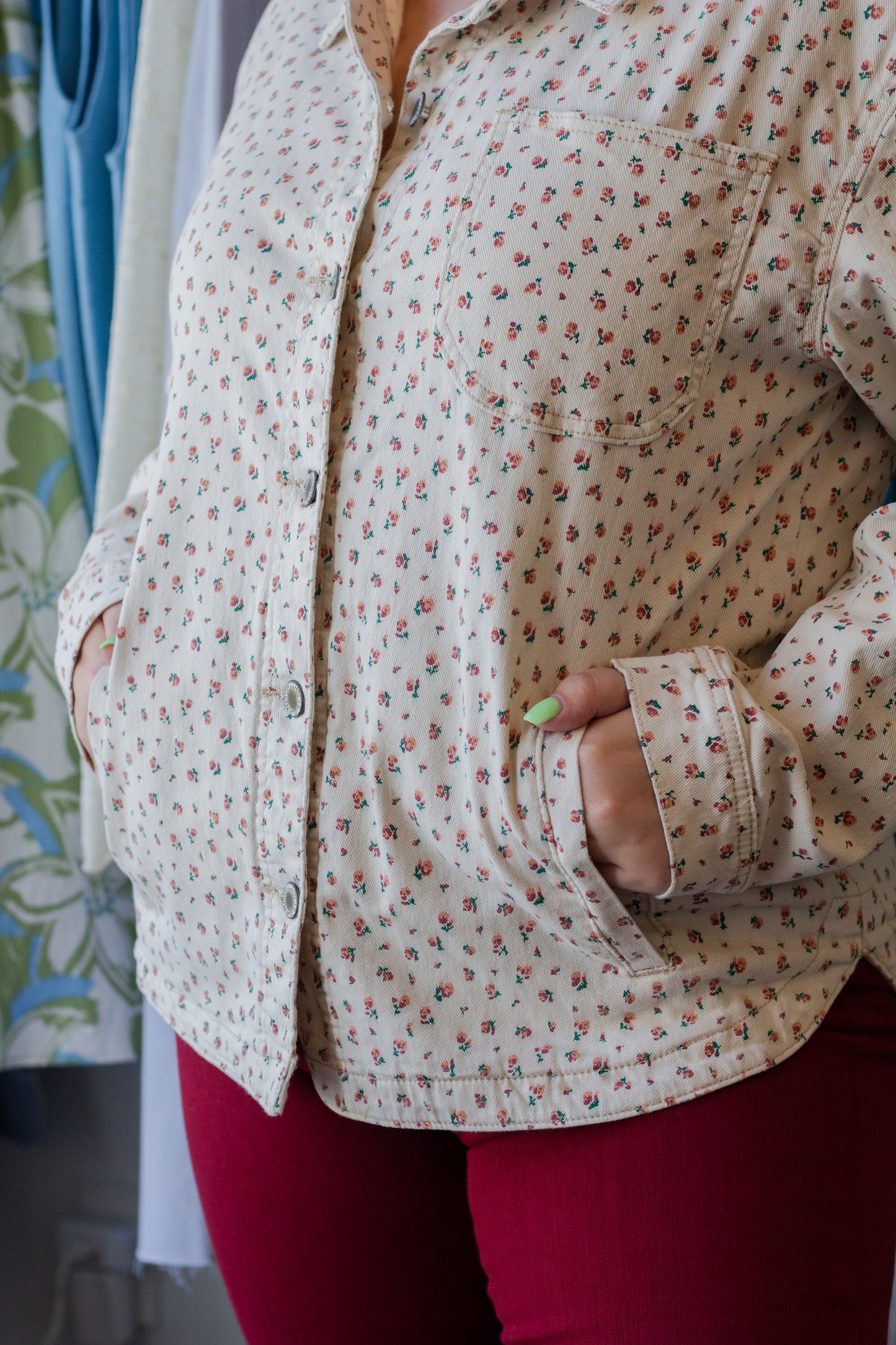 Floral Denim Jacket