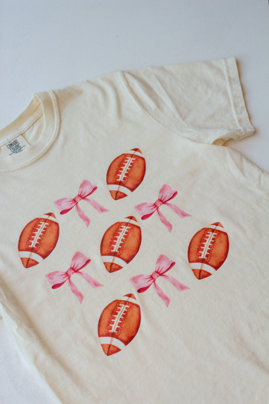 Football Bows Coquette Sweatshirt