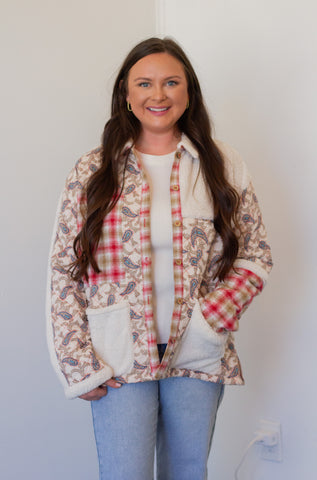 Paisley Plaid Quilted Jacket