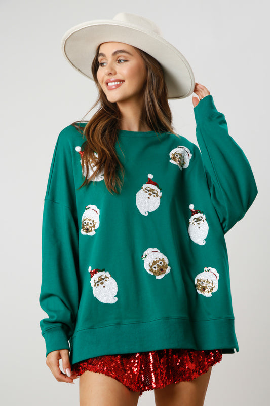 Christmas Couple Sequin Sweatshirt