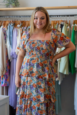 Floral Smocked Maxi Dress