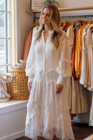 Lacey Button Down Maxi Dress