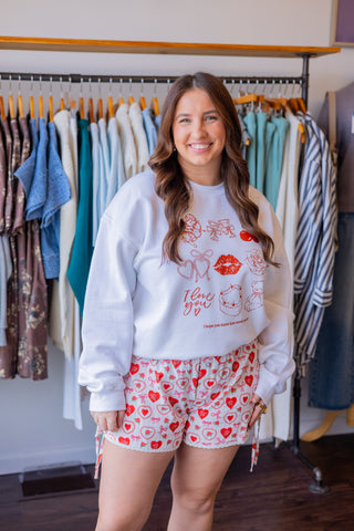 Valentine's Sketch Sweatshirt
