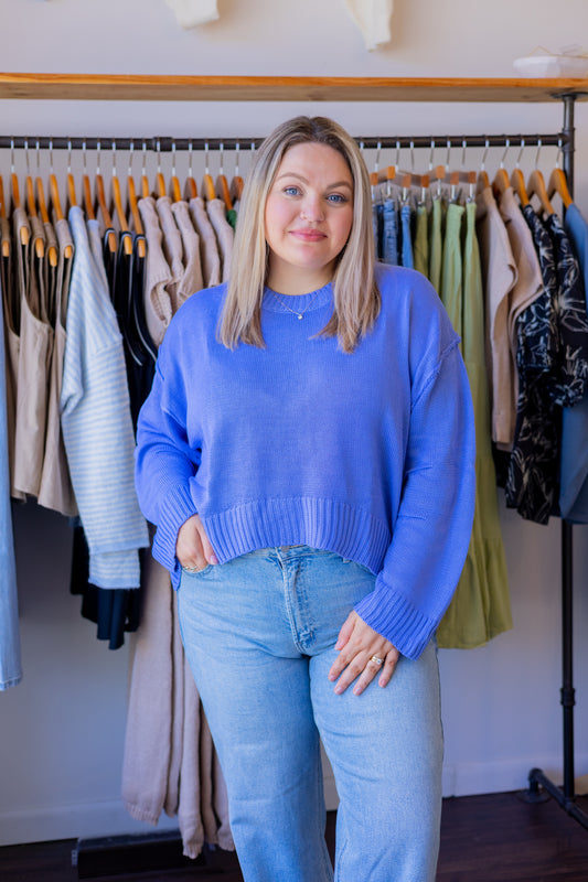 Pleated Sleeve Sweater