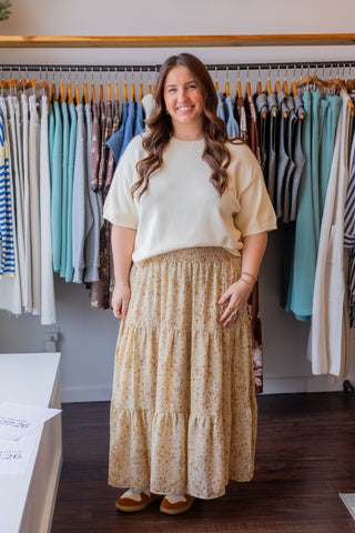 Short Sleeve Sweater Top