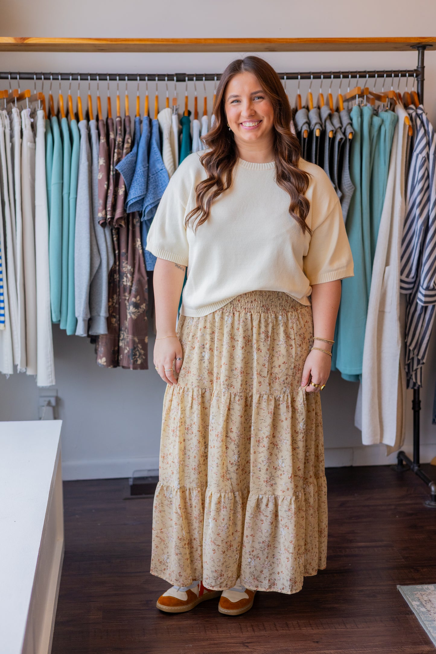 Short Sleeve Sweater Top