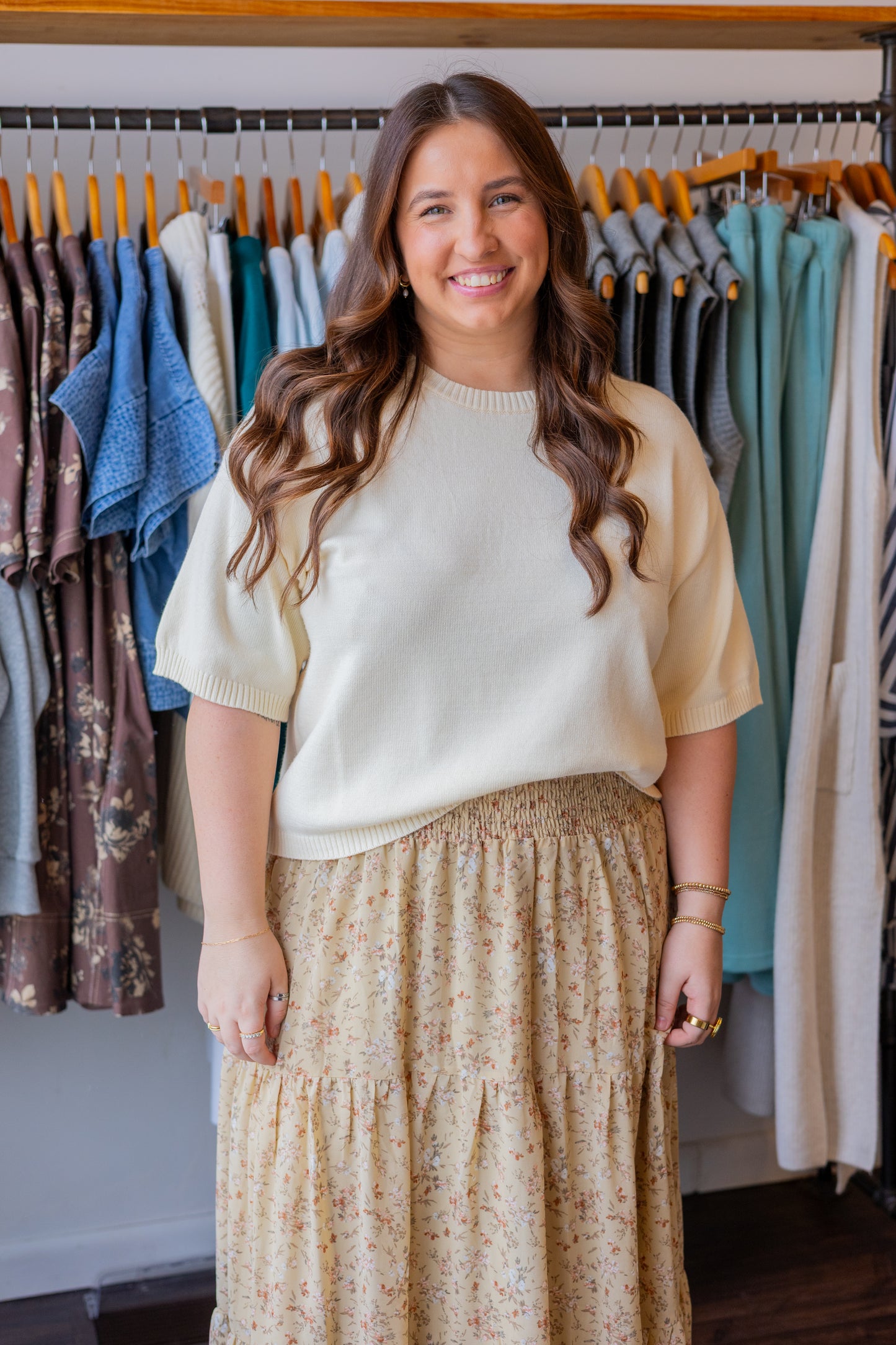 Short Sleeve Sweater Top