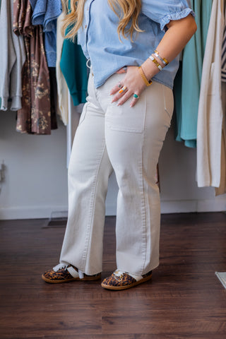 Utility Wide Leg Jeans