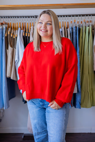 Drop Shoulder Sweater