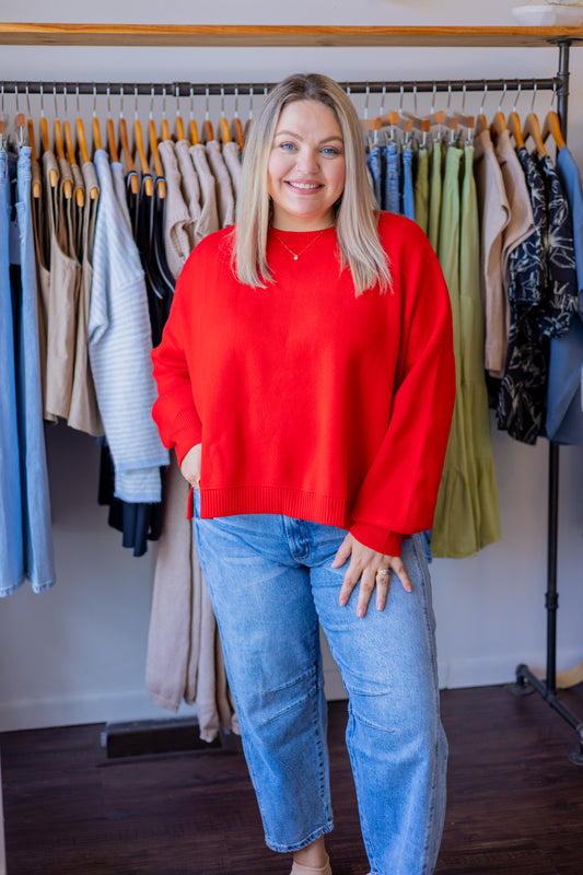 Drop Shoulder Sweater