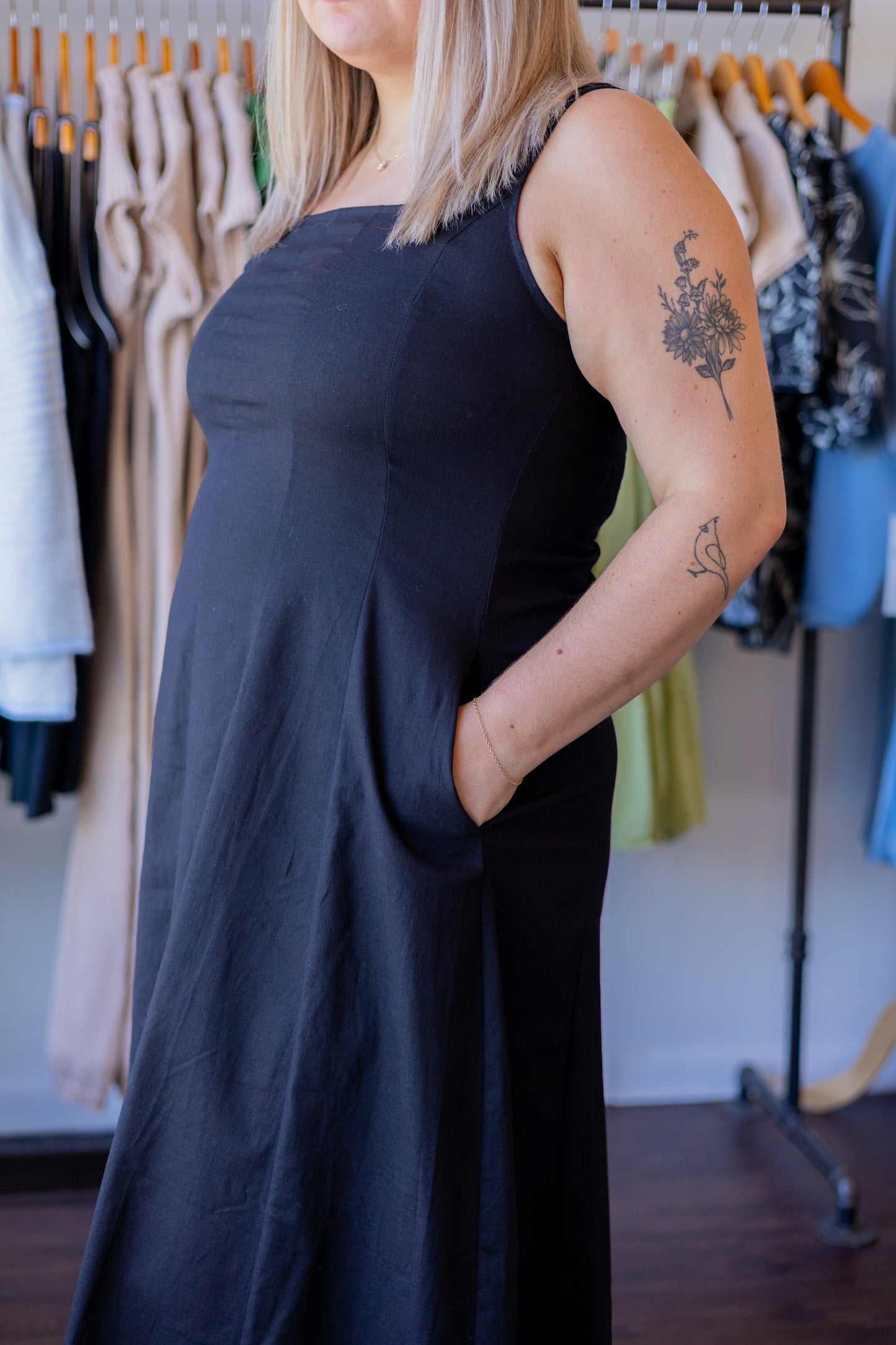 A-Line Midi Dress