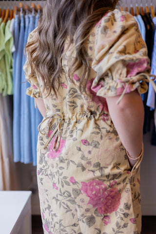 Floral Collared Mini Dress