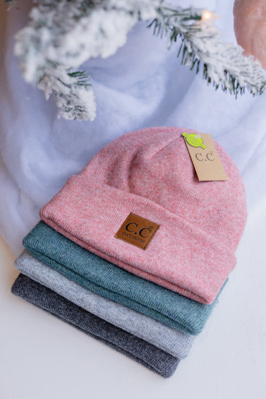 Unisex Soft Ribbed Beanie