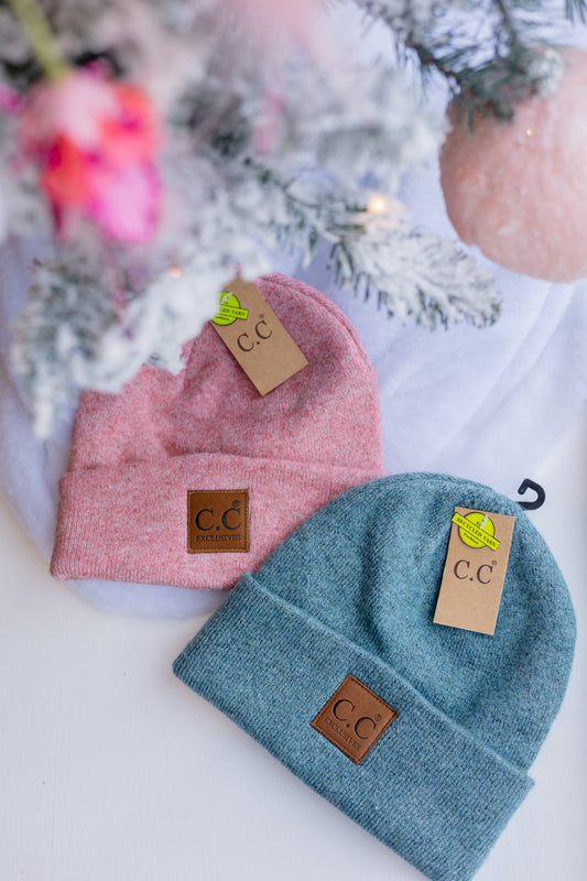 Unisex Soft Ribbed Beanie