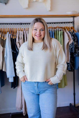Cropped Oversized Sweater