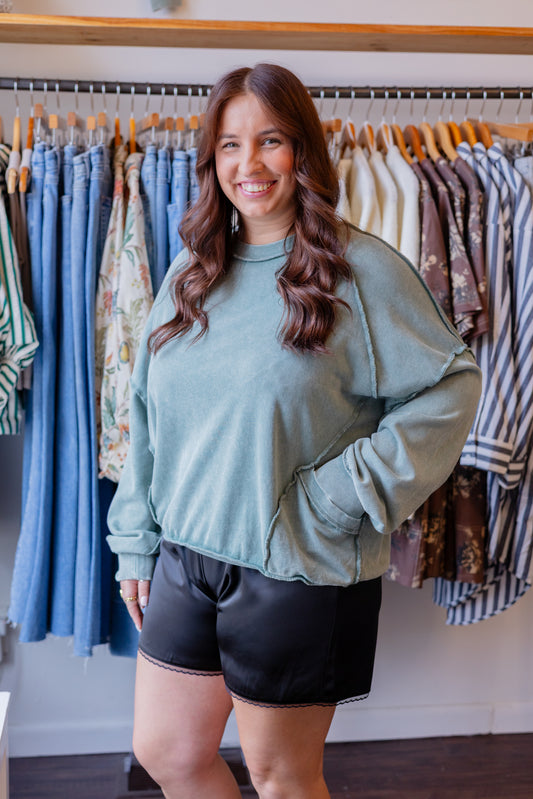 Mineral Washed Pullover