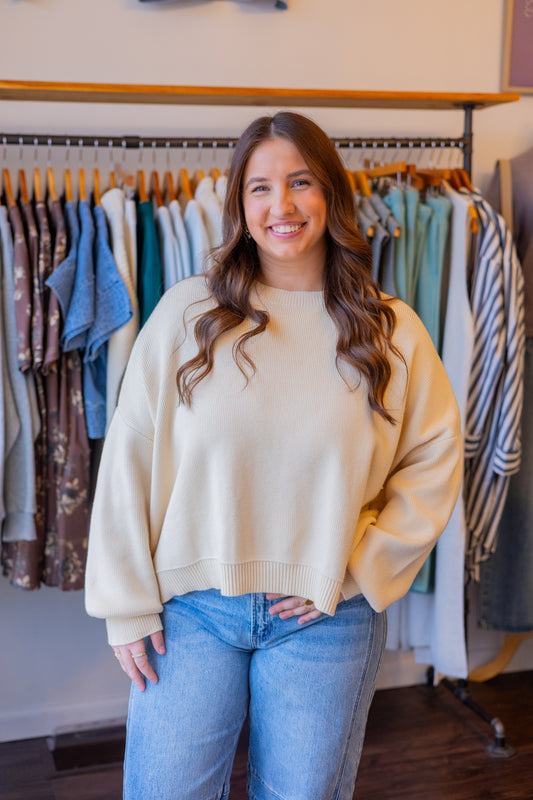 Drop Shoulder Sweater