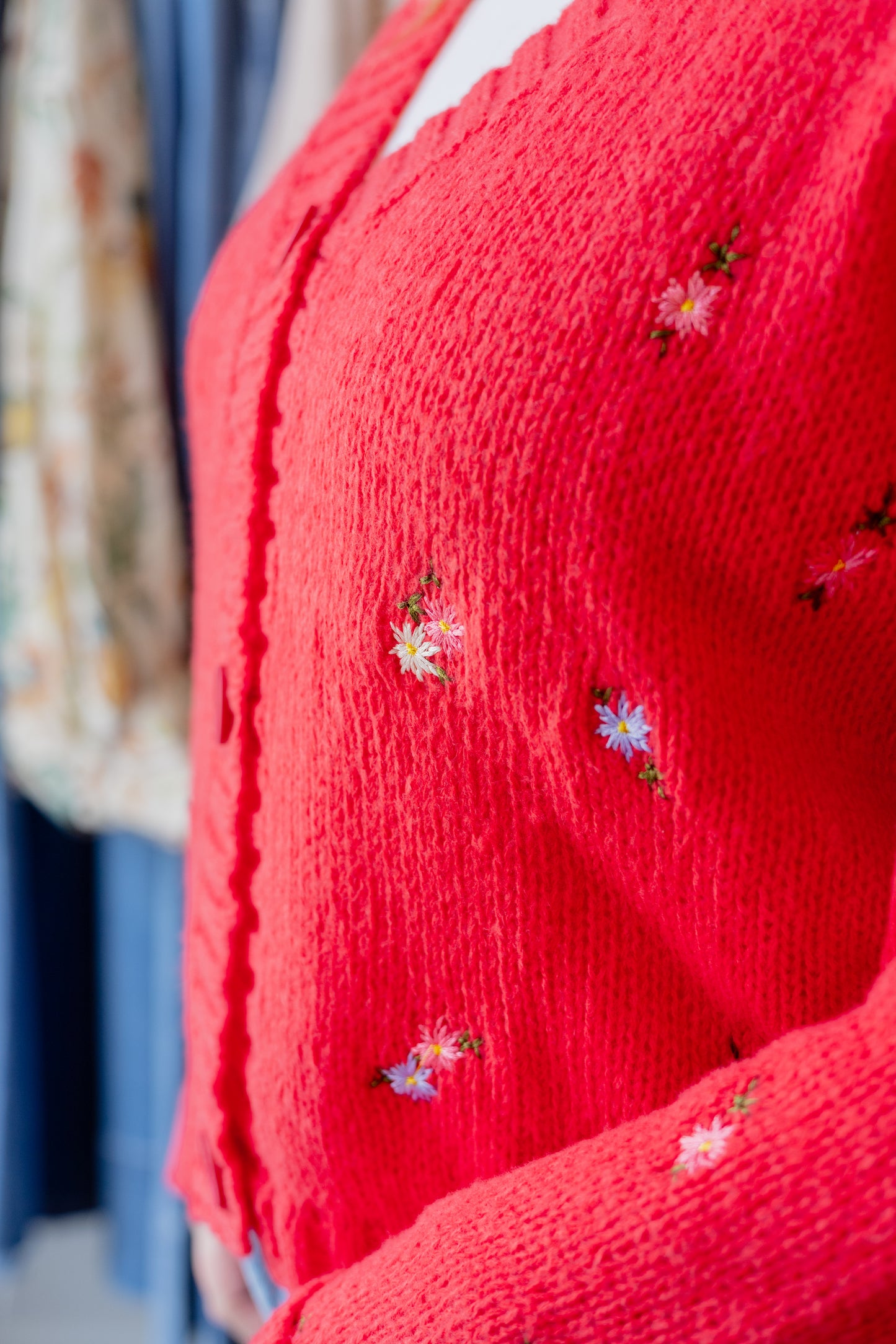 Floral Embroidered Cardigan