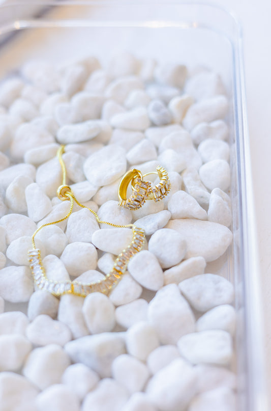 Claire Diamond Huggie Hoops