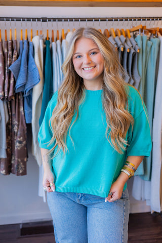 Short Sleeve Sweater Top