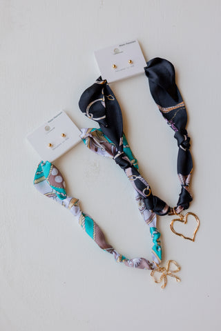 Tie Scarf Necklace Set