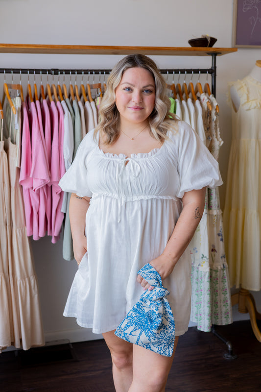 Gingham Textured Romper