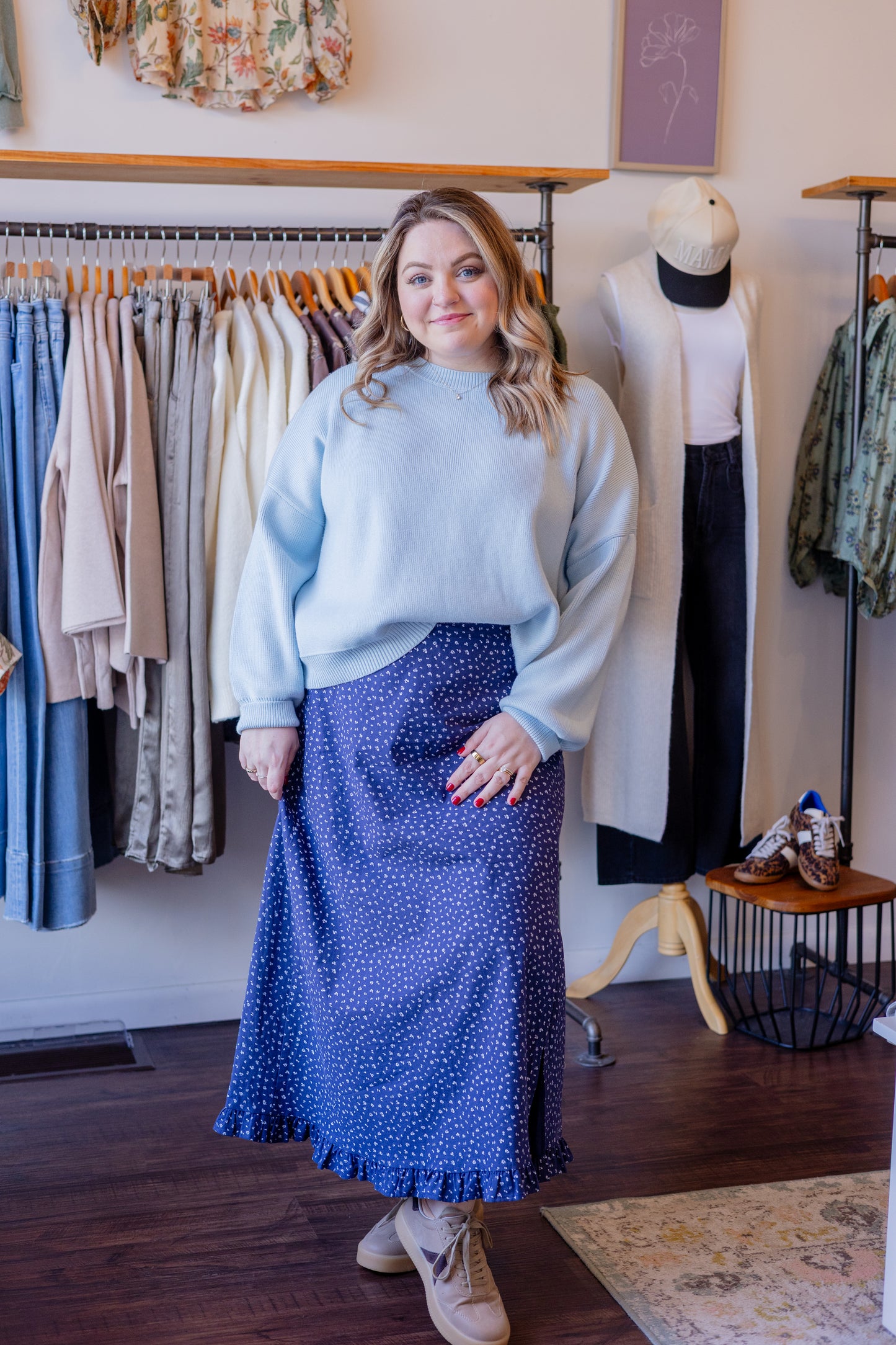 Drop Shoulder Sweater