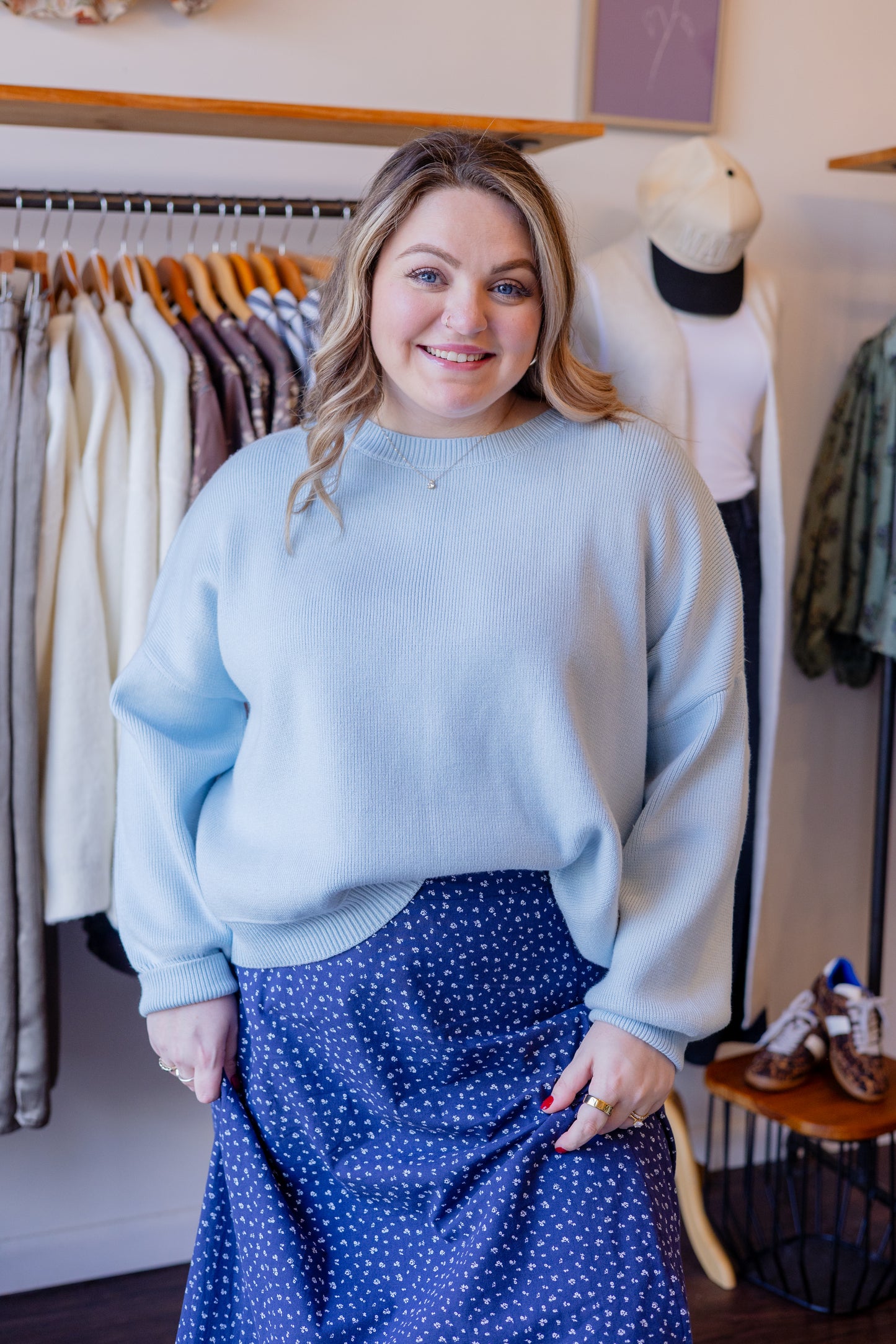 Drop Shoulder Sweater