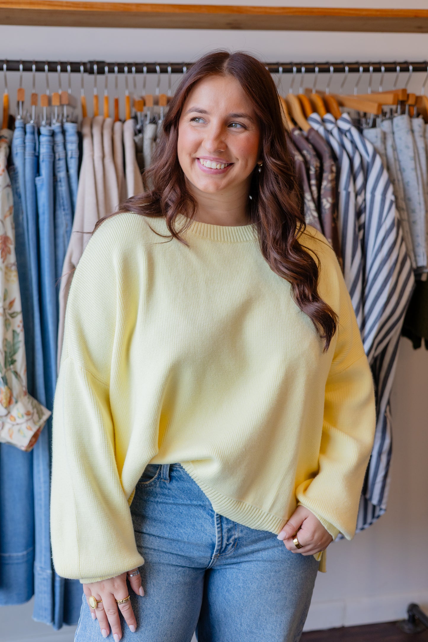 Drop Shoulder Sweater