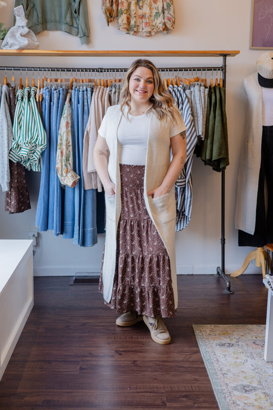 Long Sweater Vest Cardigan