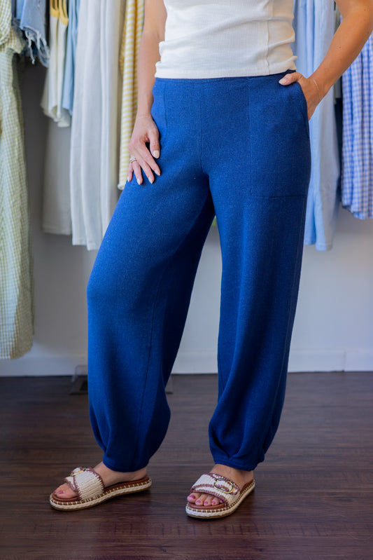 High Waisted Knit Joggers