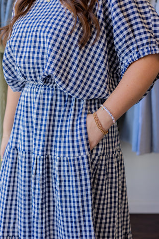 Gingham Bubble Top
