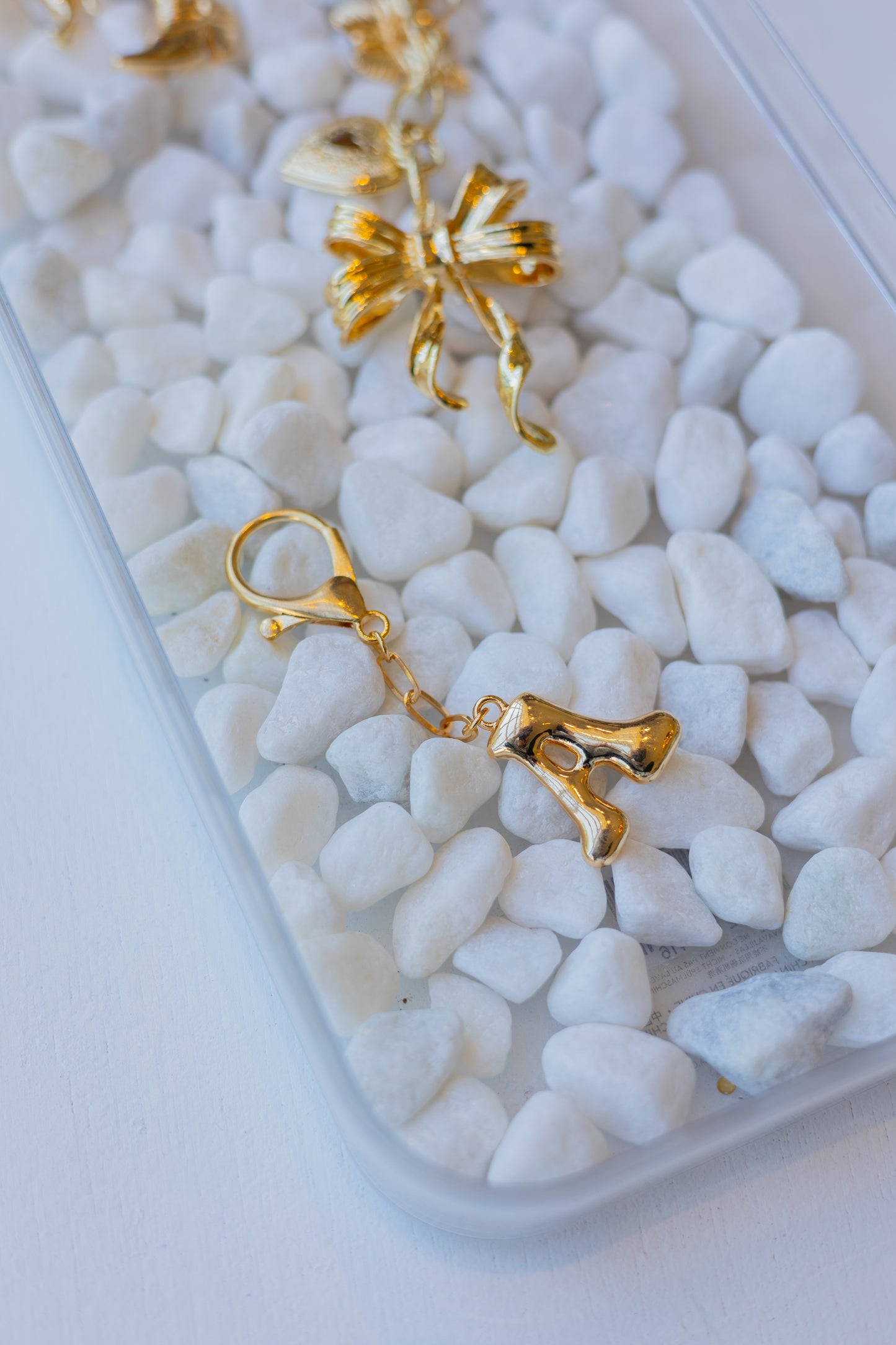 Bubble Initial Bag Charm