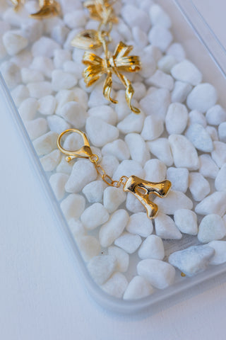 Bubble Initial Bag Charm