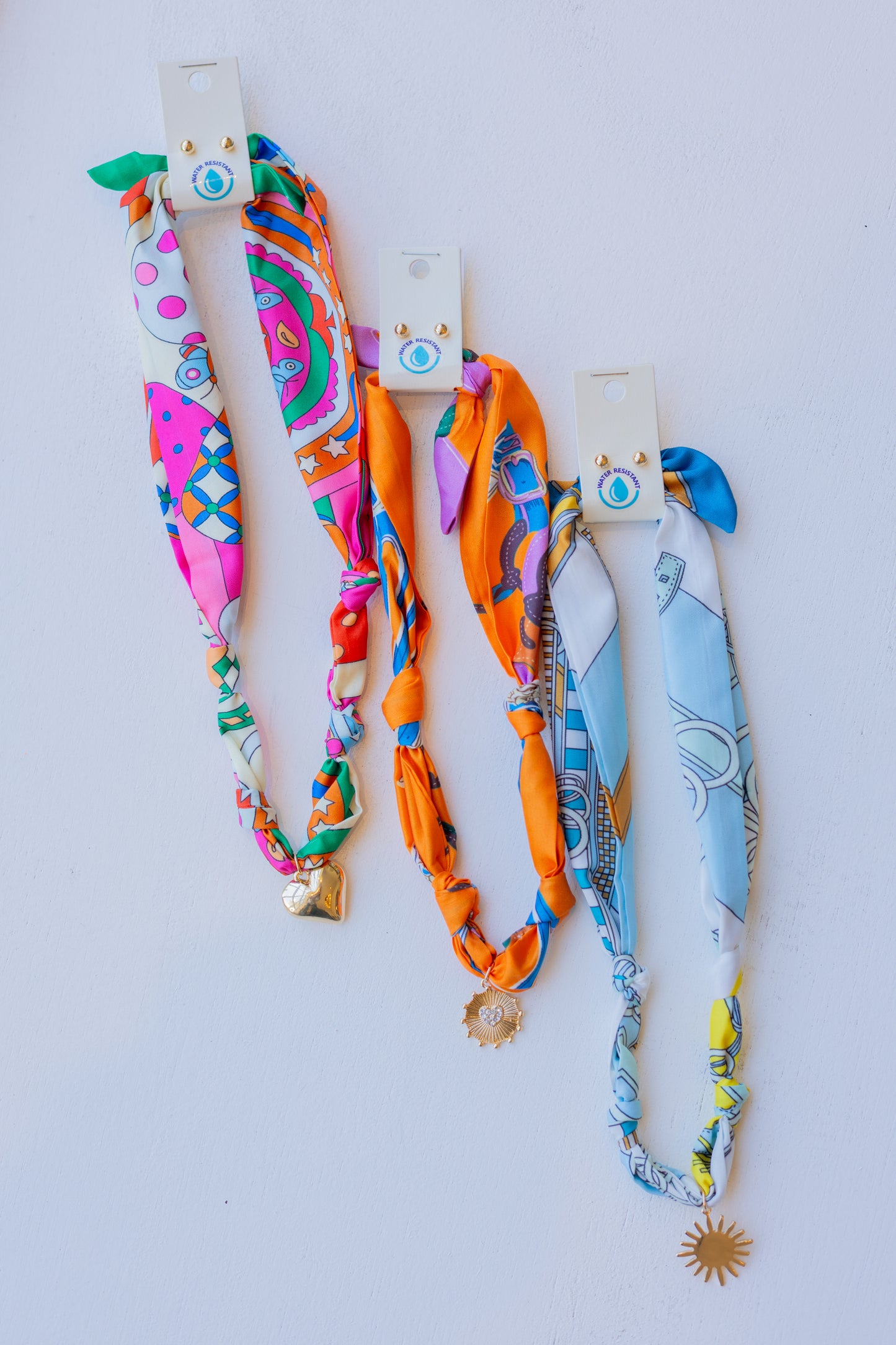 Tie Scarf Necklace Set