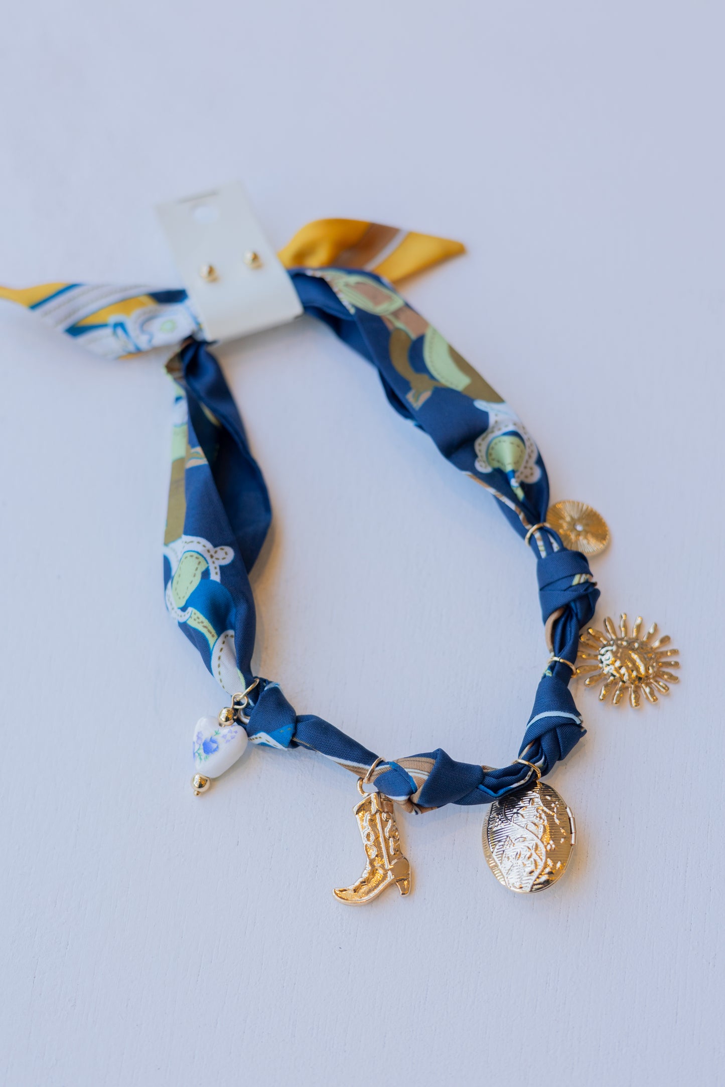 Tie Scarf Necklace Set