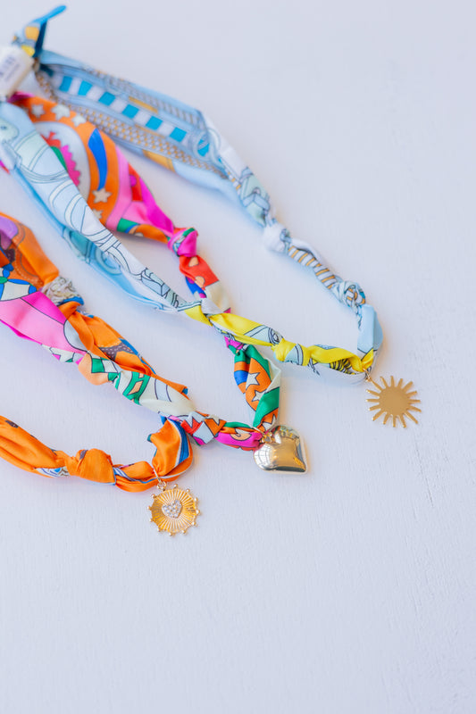 Tie Scarf Necklace Set