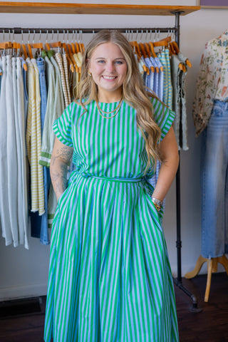 Striped Short Sleeve Top