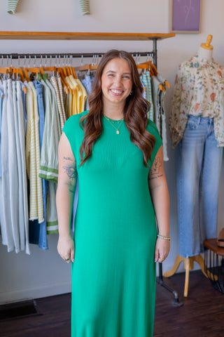 Cap Sleeve Midi Dress