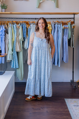 Floral Tiered Midi Dress