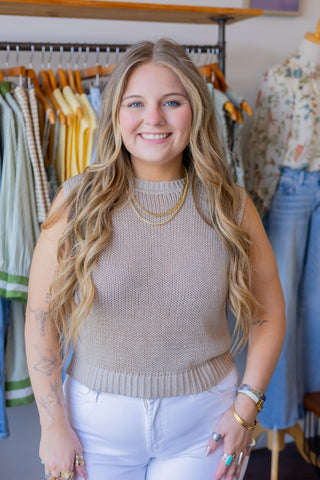 Sleeveless Knit Top