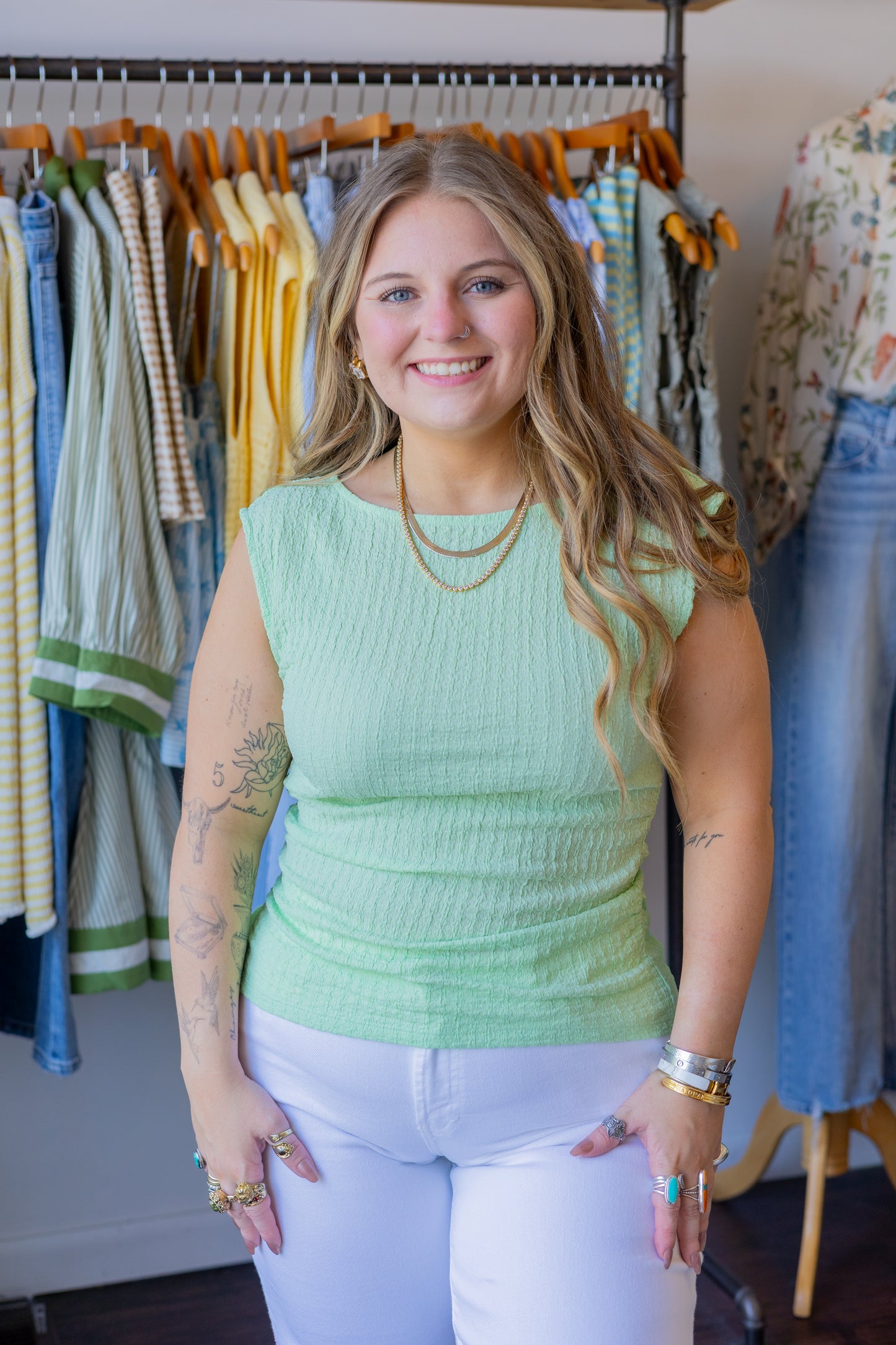 Side Ruched Knit Top